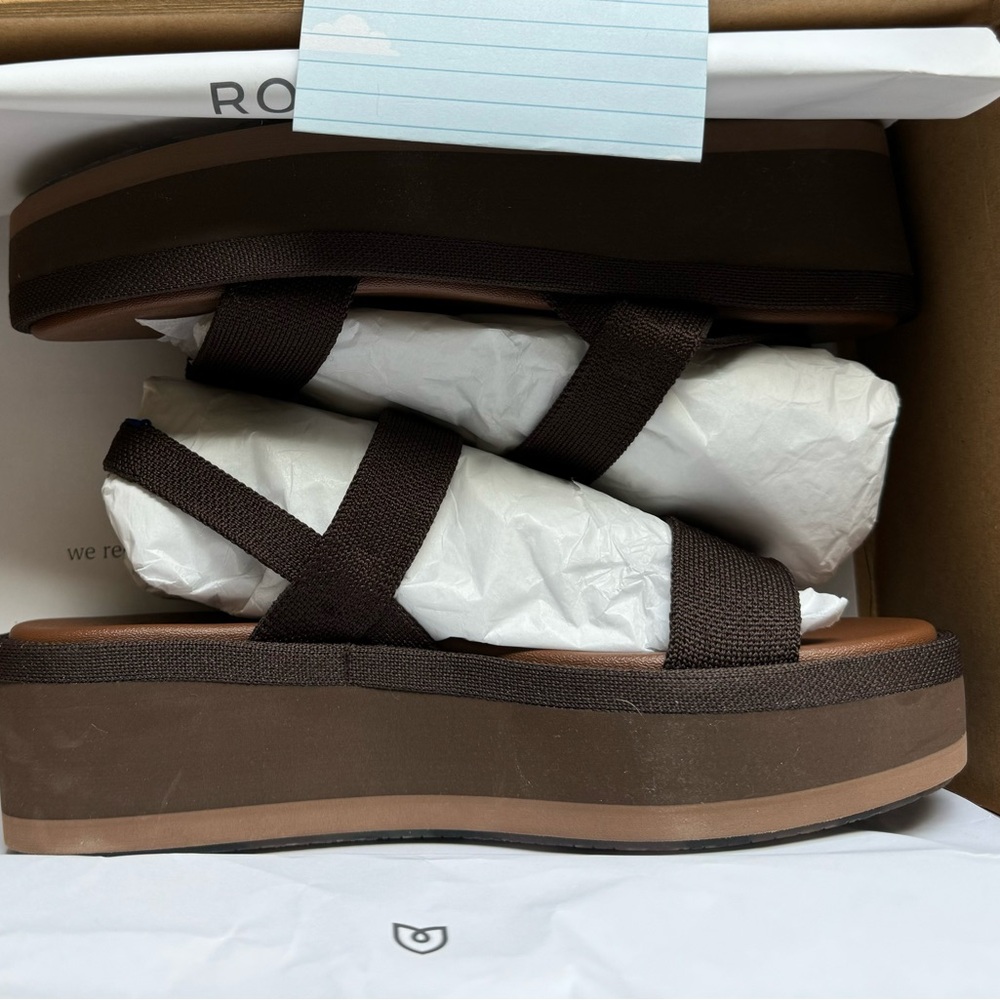 Rothys Lightweight Wedge Sandal - NIB, size 8